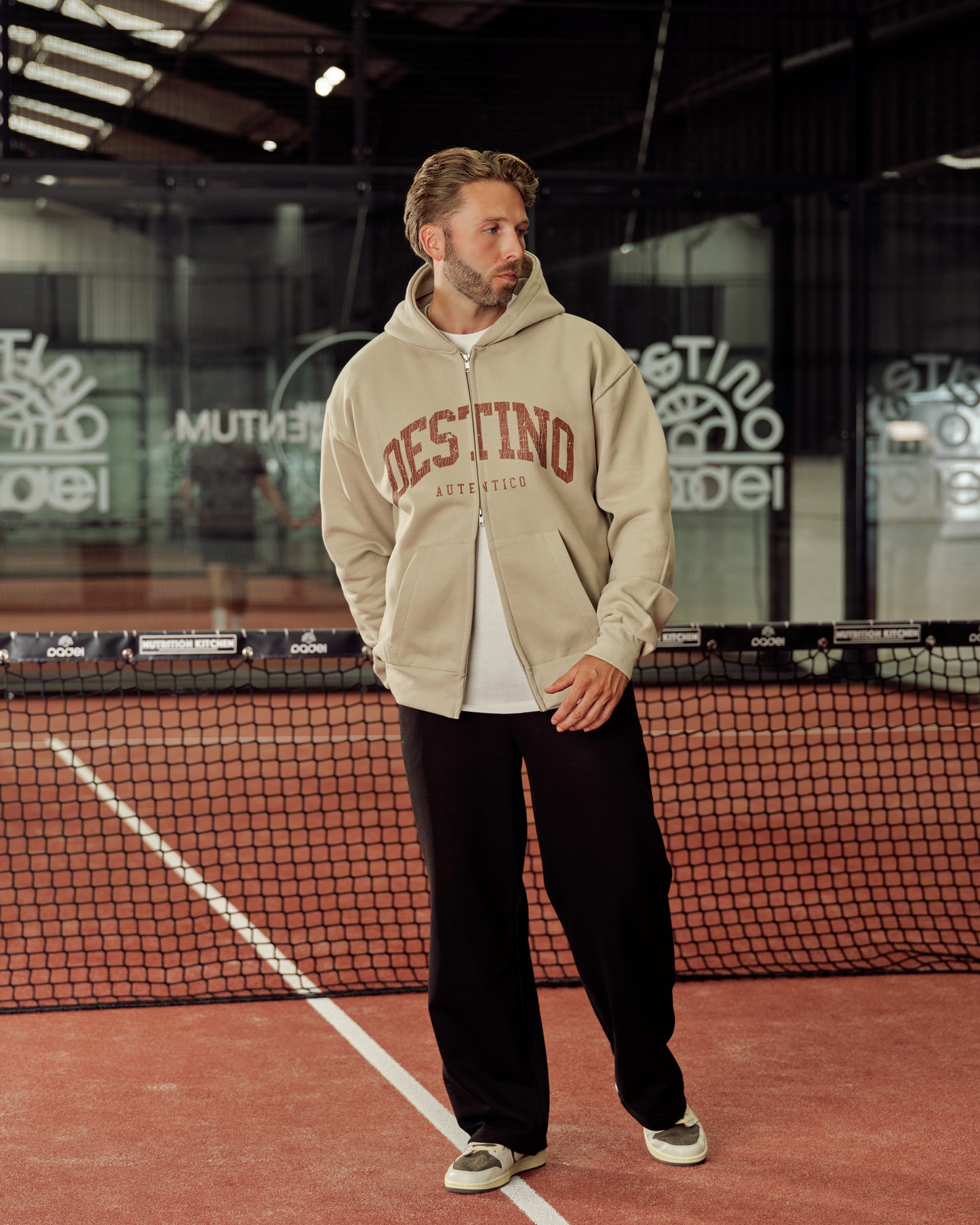 Distressed Autentico Zip Hoodie