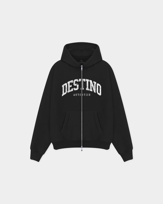 Distressed Autentico Zip Hoodie