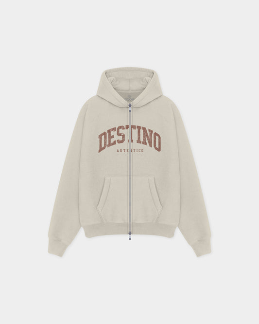 Distressed Autentico Zip Hoodie
